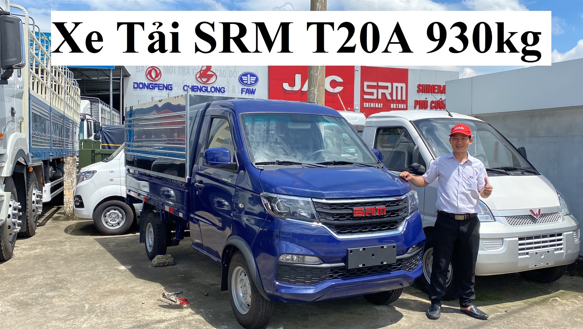 Báo giá xe tải SRM T20A 930Kg - Mẫu xe tải nhẹ Cao Cấp Chất Lượng | Xe tải SRM 930KG thùng 2m7